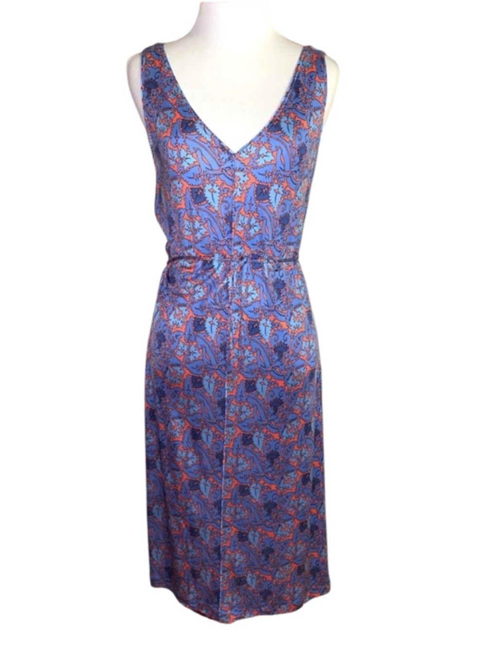 Tory Burch Sandy dress! Silk! sea coral Artemis, perfect summer dress! Sz Small